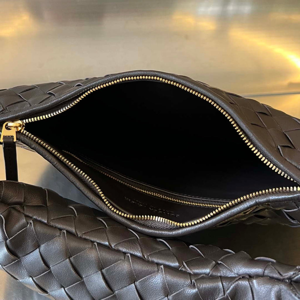 Bottega Veneta BV 764281 Medium Gemelli Dark Brown