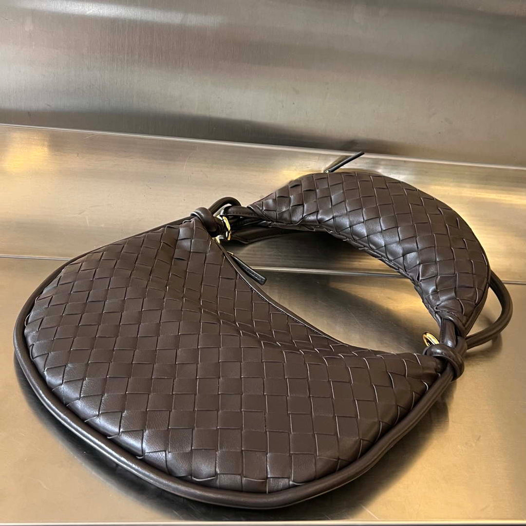 Bottega Veneta BV 764281 Medium Gemelli Dark Brown