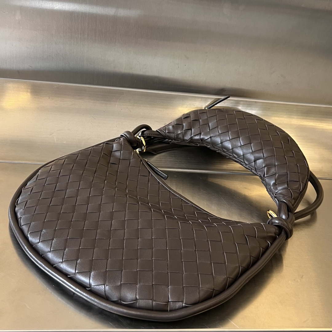 Bottega Veneta BV 764281 Medium Gemelli Dark Brown - Default Title - View 7