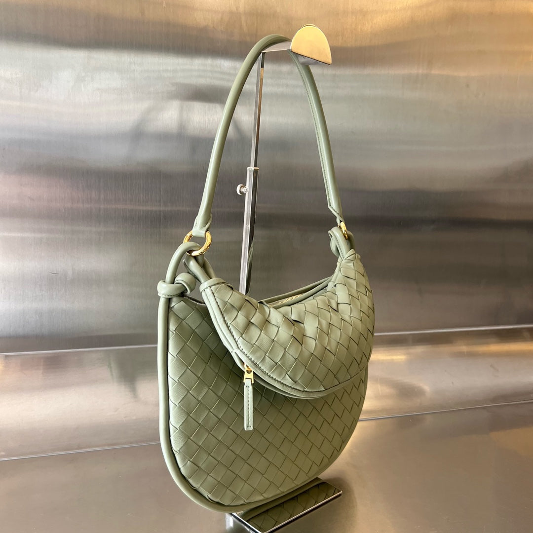 Bottega Veneta BV 764281 Medium Gemelli Light Green