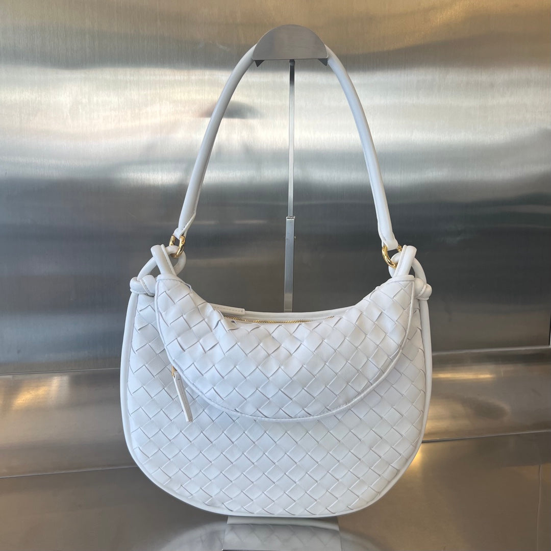 Bottega Veneta BV 764281 Medium Gemelli White