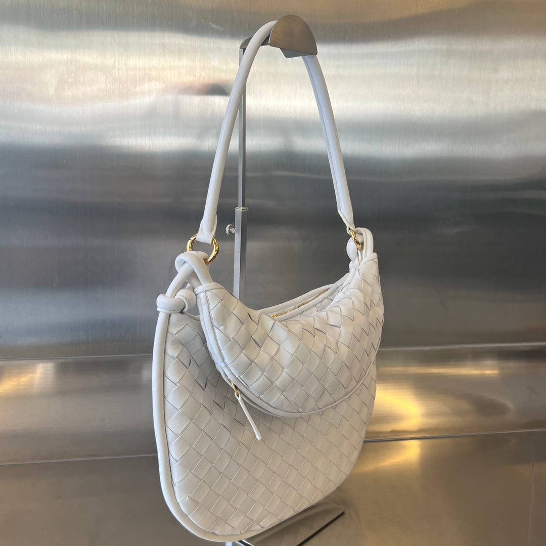 Bottega Veneta BV 764281 Medium Gemelli White