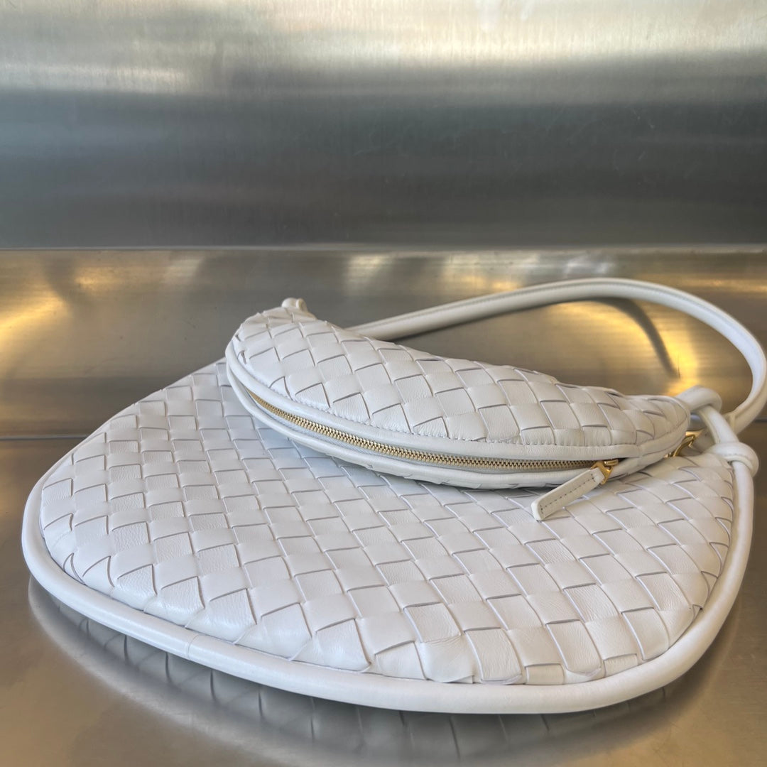 Bottega Veneta BV 764281 Medium Gemelli White