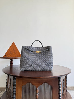 Bottega Veneta BV 766016 Medium Andiamo Suede BV90129 - Default Title - View 1