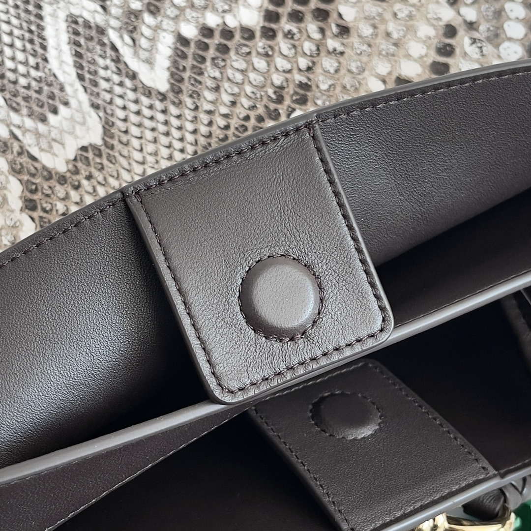Bottega Veneta BV 743572 Medium Andiamo Snakeskin Handbag BV9069