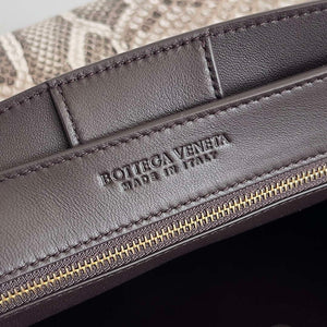 Bottega Veneta BV 743572 Medium Andiamo Snakeskin Handbag BV9069 - Default Title - View 8