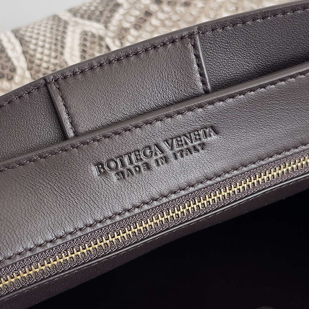 Bottega Veneta BV 743572 Medium Andiamo Snakeskin Handbag BV9069