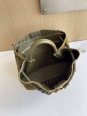 Bottega Veneta BV 766016 Medium Andiamo Suede BV90132 - Default Title - View 9