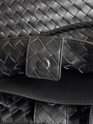 Bottega Veneta BV 766016 Medium Andiamo Lambskin BV90137 Black Silver - Default Title - View 7