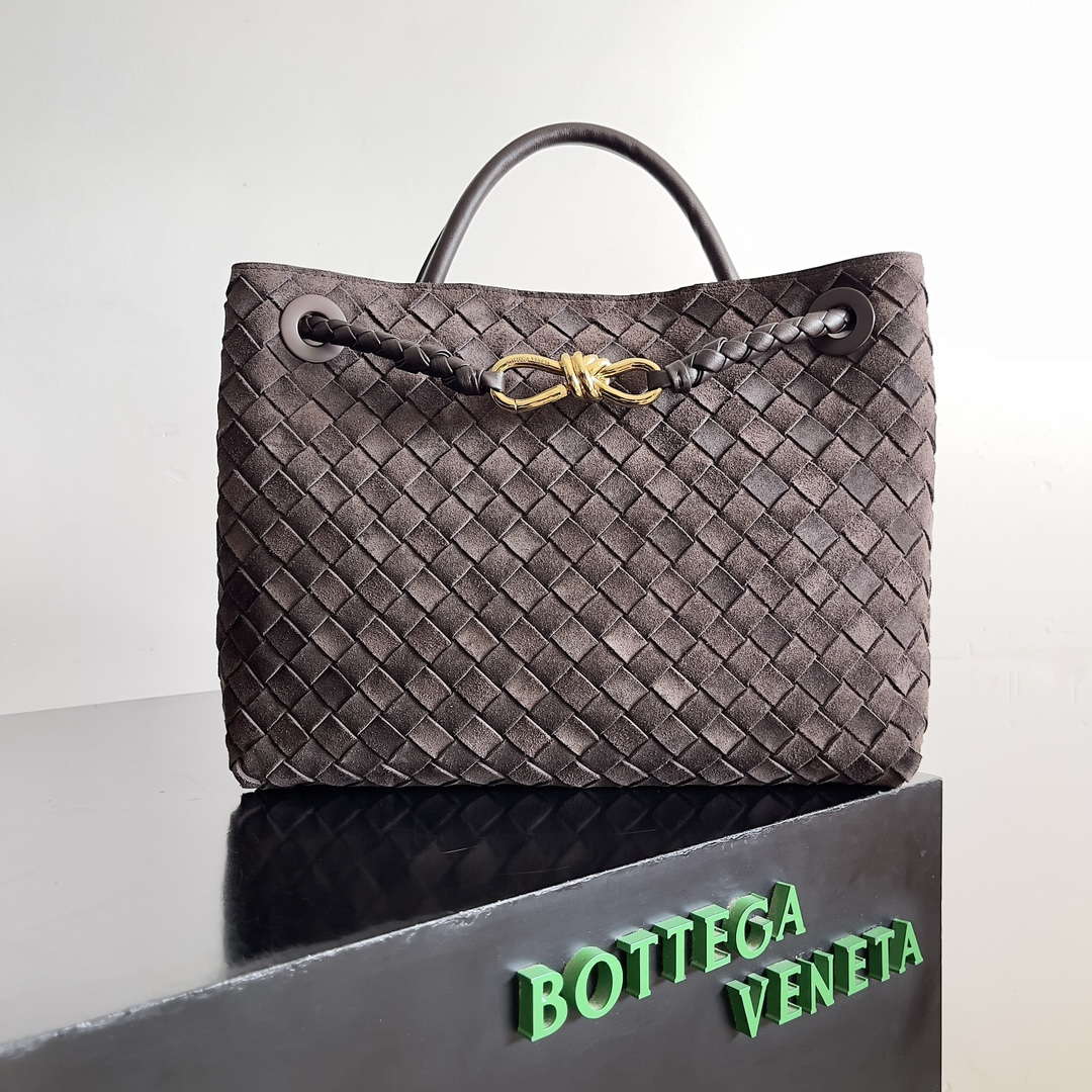 Bottega Veneta BV 766016 Medium Andiamo With Suede BV9015 - Default Title - View 1