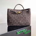Bottega Veneta BV 766016 Medium Andiamo With Suede BV9015