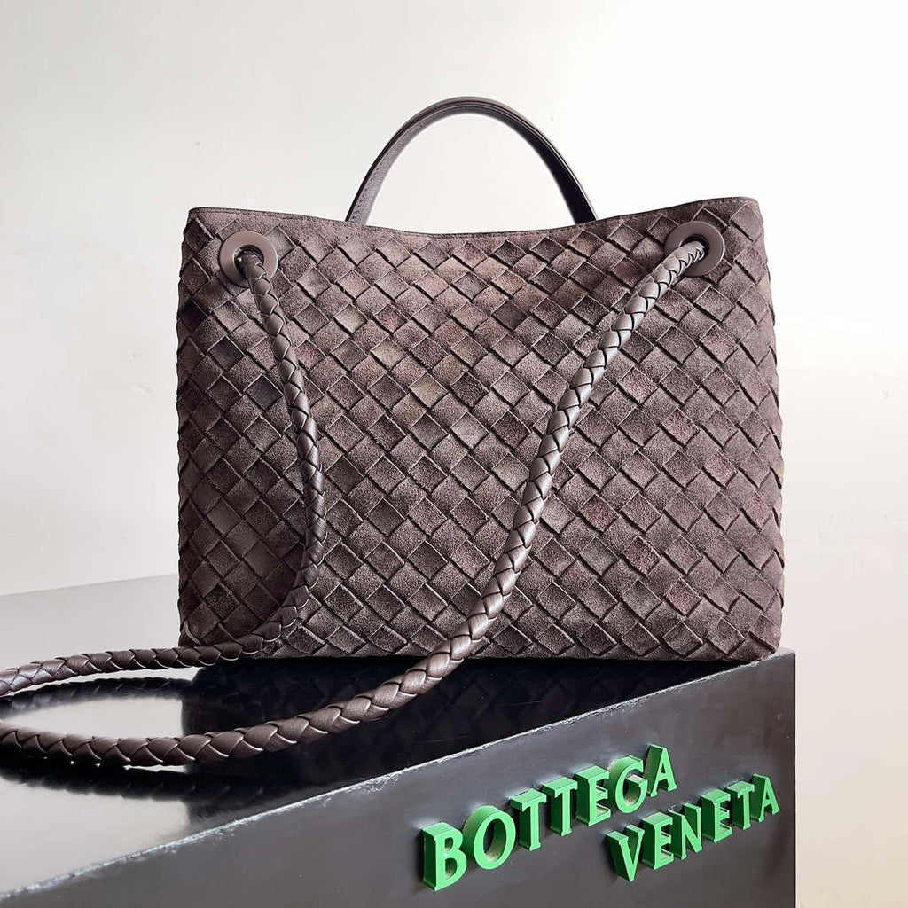 Bottega Veneta BV 766016 Medium Andiamo With Suede BV9015