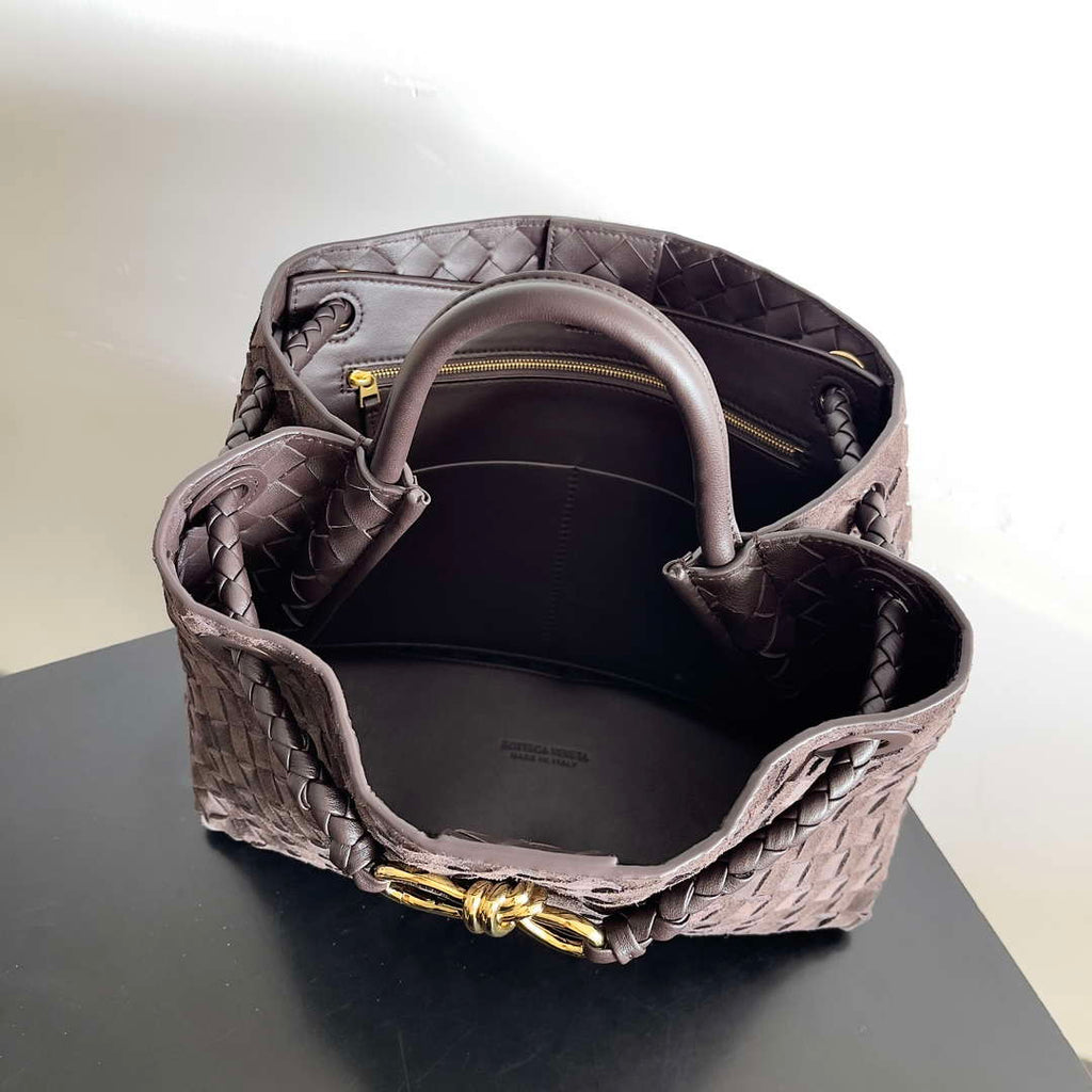Bottega Veneta BV 766016 Medium Andiamo With Suede BV9015