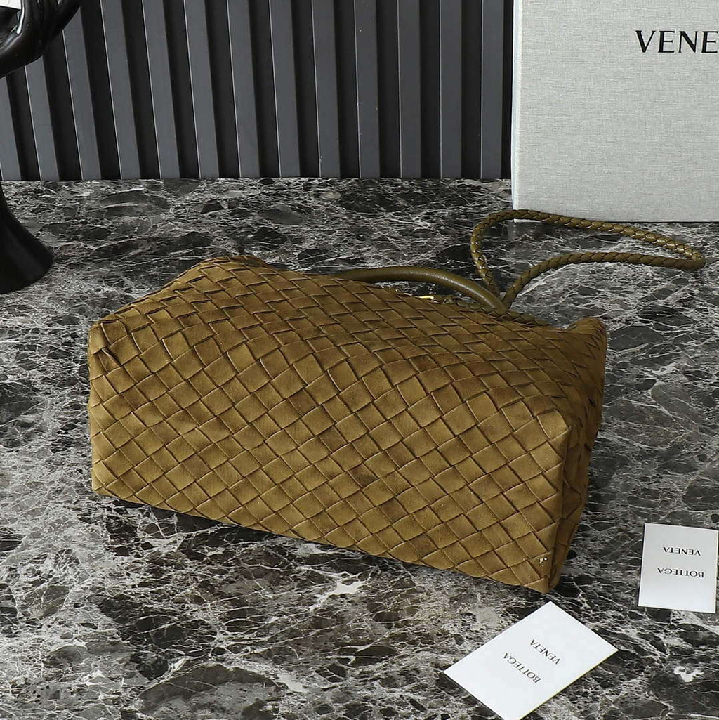 Bottega Veneta BV 766016 Medium Andiamo With Suede BV9016