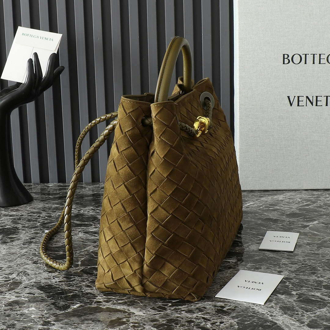 Bottega Veneta BV 766016 Medium Andiamo With Suede BV9016 - Default Title - View 5