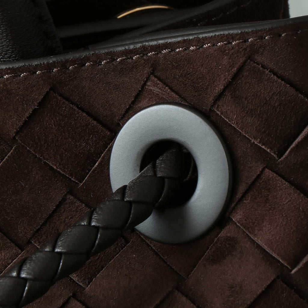 Bottega Veneta BV 766016 Medium Andiamo With Suede BV9017