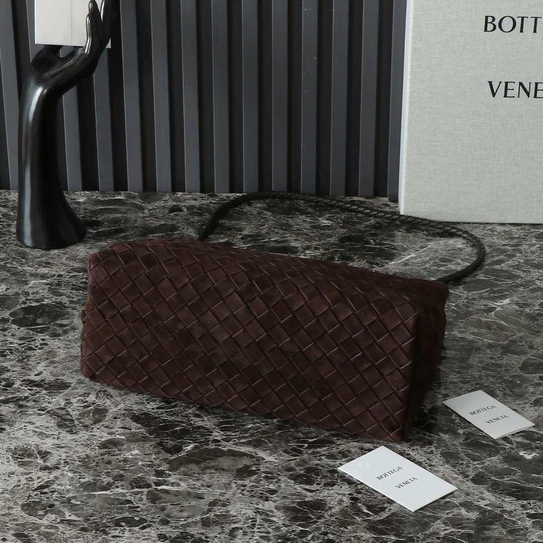 Bottega Veneta BV 766016 Medium Andiamo With Suede BV9017