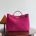 Bottega Veneta BV 766019 Large Andiamo bag BV9907 in Suede - Default Title - View 1