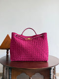 Bottega Veneta BV 766019 Large Andiamo bag BV9907 in Suede