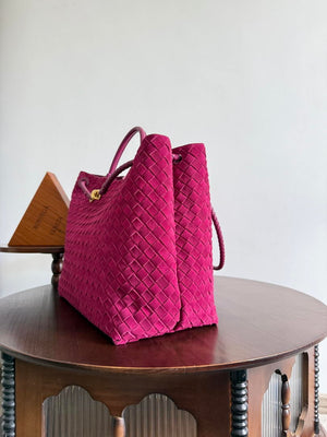 Bottega Veneta BV 766019 Large Andiamo bag BV9907 in Suede - Default Title - View 2