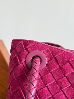 Bottega Veneta BV 766019 Large Andiamo bag BV9907 in Suede - Default Title - View 4