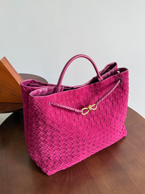 Bottega Veneta BV 766019 Large Andiamo bag BV9907 in Suede - Default Title - View 9