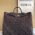 Bottega Veneta BV 766019 Large Andiamo bag BV9909 in Suede - Default Title - View 1