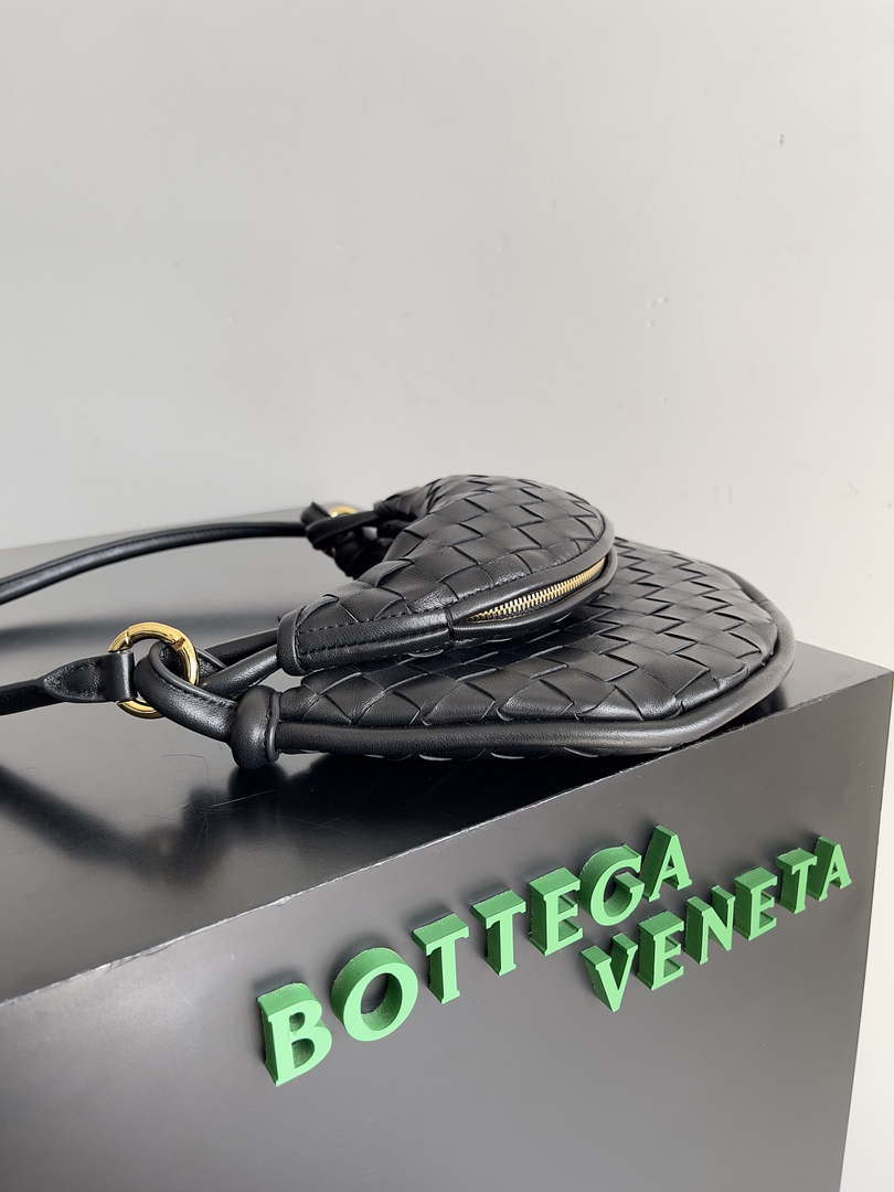 Bottega Veneta BV 776764 Small Gemelli Black