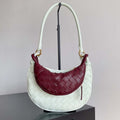 Bottega Veneta BV 776764 Small Gemelli wine Red Green - Default Title - View 1