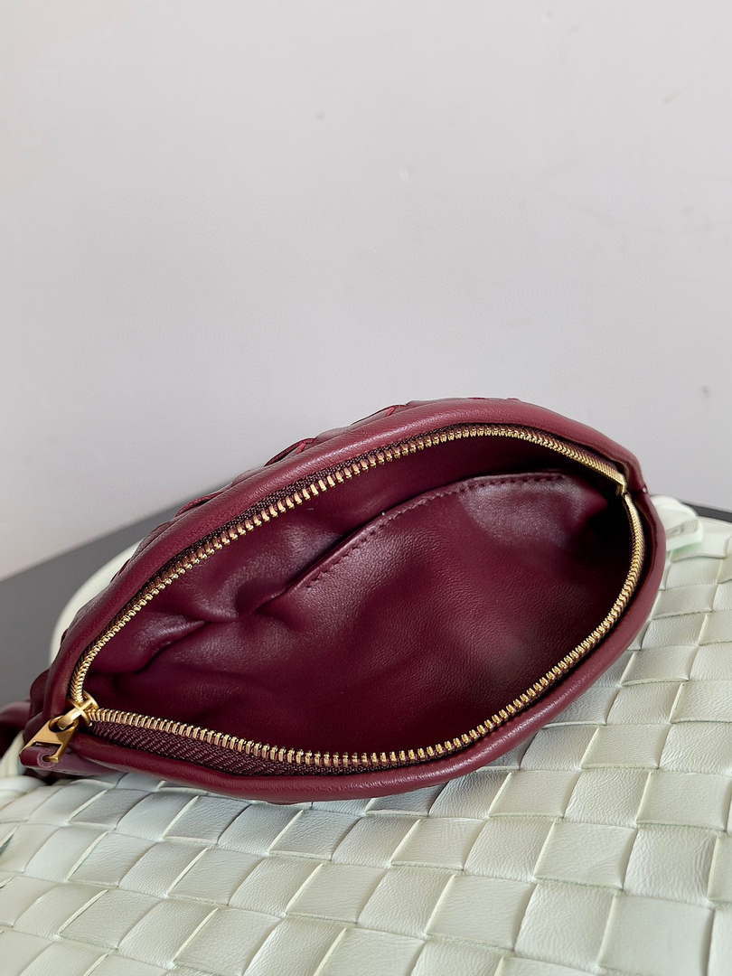 Bottega Veneta BV 776764 Small Gemelli wine Red Green
