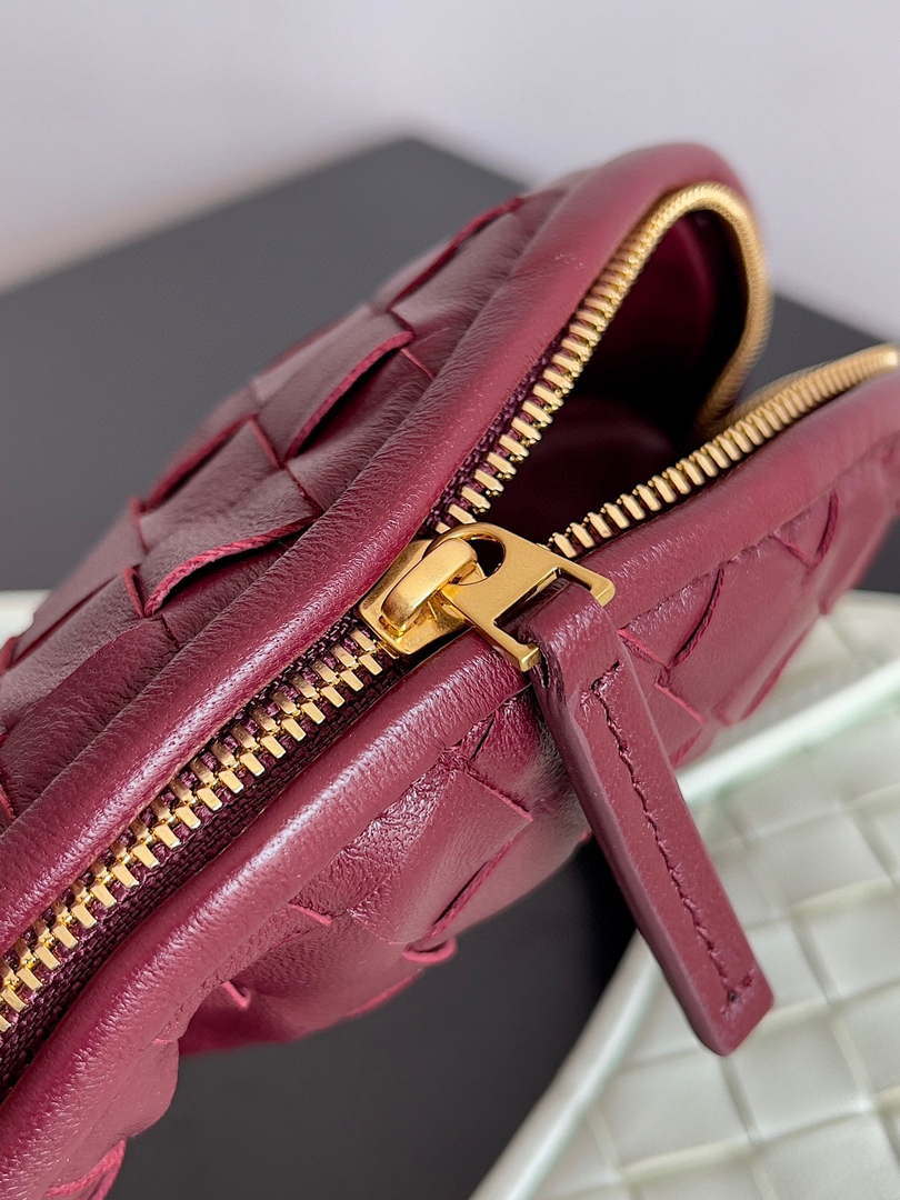 Bottega Veneta BV 776764 Small Gemelli wine Red Green