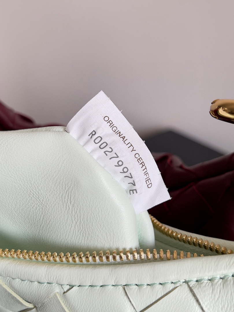 Bottega Veneta BV 776764 Small Gemelli wine Red Green