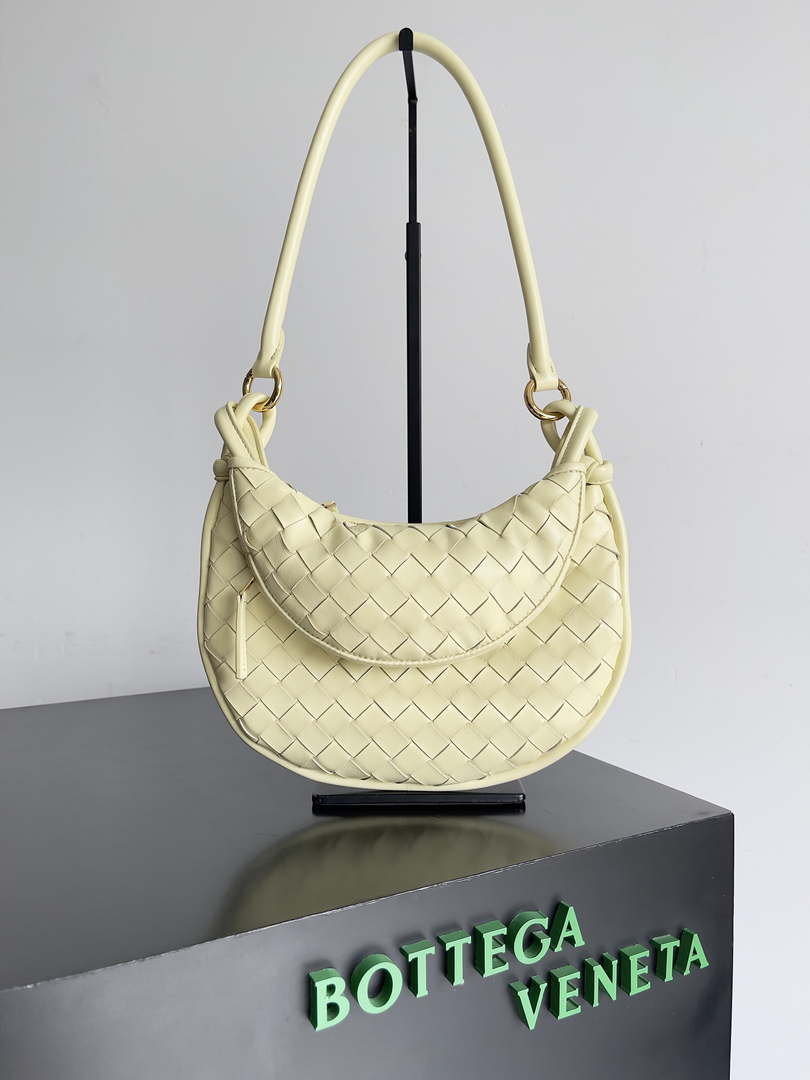 Bottega Veneta BV 776764 Small Gemelli Light Yellow - Default Title - View 1