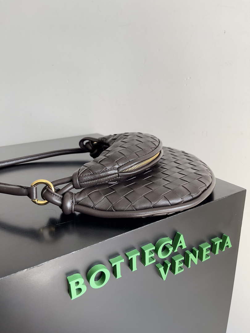 Bottega Veneta BV 776764 Small Gemelli Dark Brown - Default Title - View 2