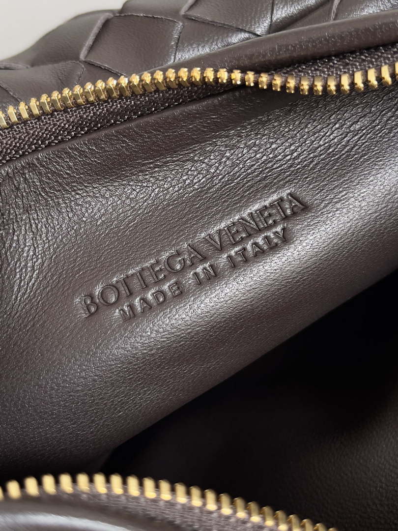 Bottega Veneta BV 776764 Small Gemelli Dark Brown