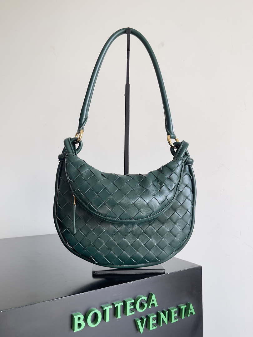 Bottega Veneta BV 776764 Small Gemelli Dark Green - Default Title - View 1
