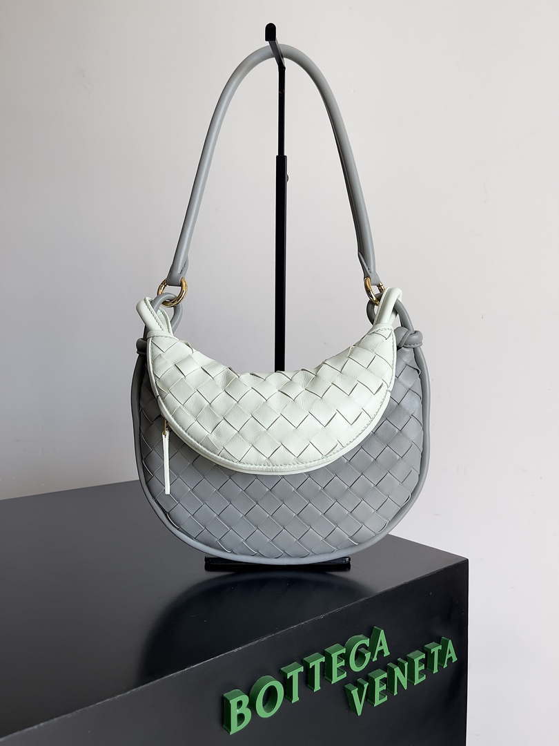Bottega Veneta BV 776764 Small Gemelli Gray - Default Title - View 1