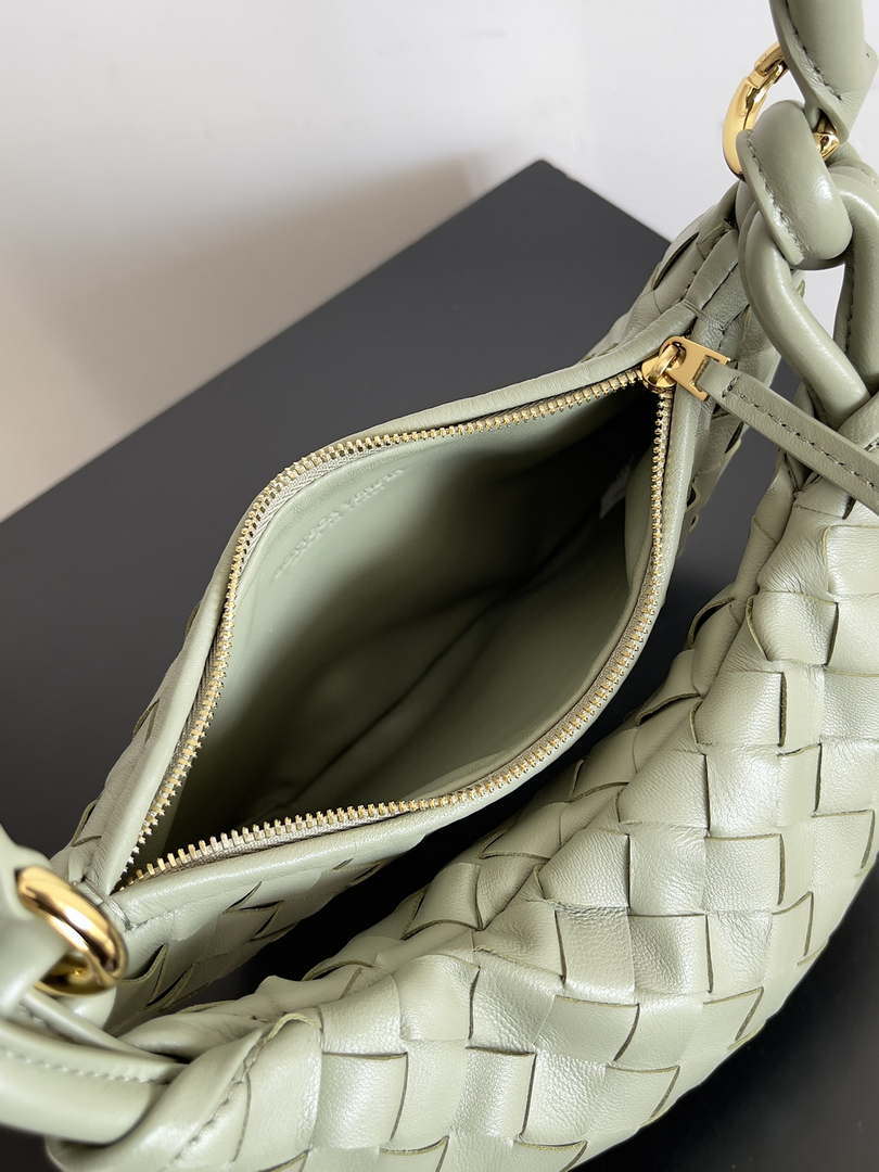 Bottega Veneta BV 776764 Small Gemelli Light Green