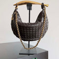 Bottega Veneta BV 776768 Sardine With Chain Dark Brown - Default Title - View 1