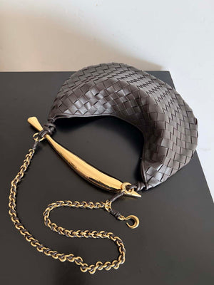 Bottega Veneta BV 776768 Sardine With Chain Dark Brown - Default Title - View 4