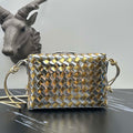 Bottega Veneta BV 777571 Small Loop Camera Bag Silver gold - Default Title - View 1