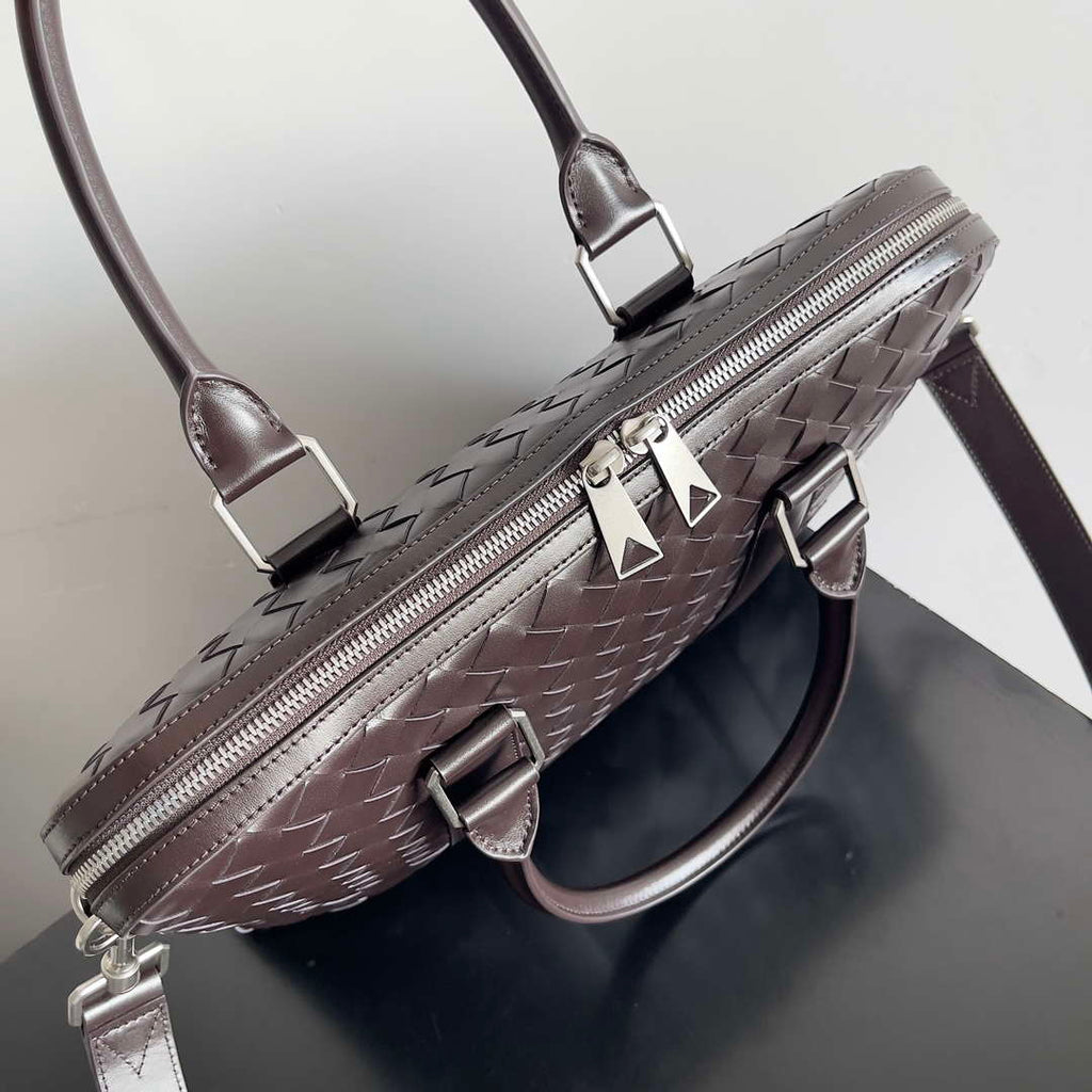 Bottega Veneta BV 778081 Slim Intrecciato Briefcase Men Message Bag BV9099
