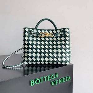 Bottega Veneta BV 779152 Small Andiamo green & White - Default Title - View 1