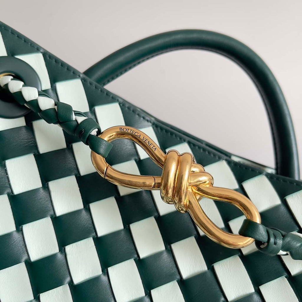 Bottega Veneta BV 779152 Small Andiamo green & White