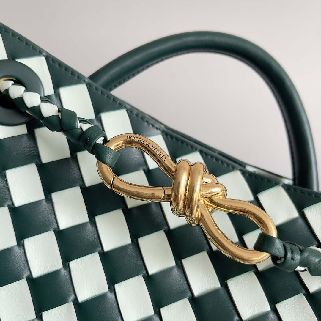 Bottega Veneta BV 779152 Small Andiamo green & White - Default Title - View 5