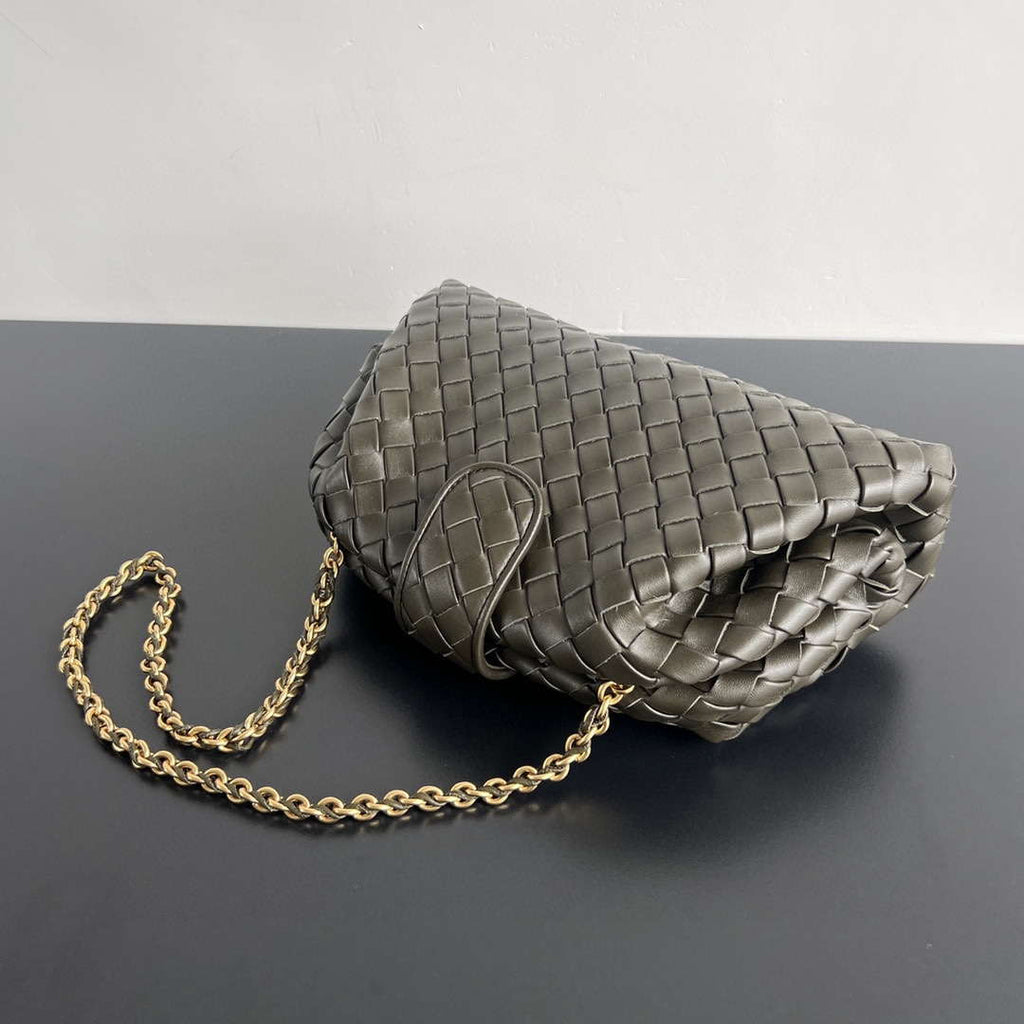 Bottega Veneta BV 785807 Lauren 1980 Kaki clutch Bag