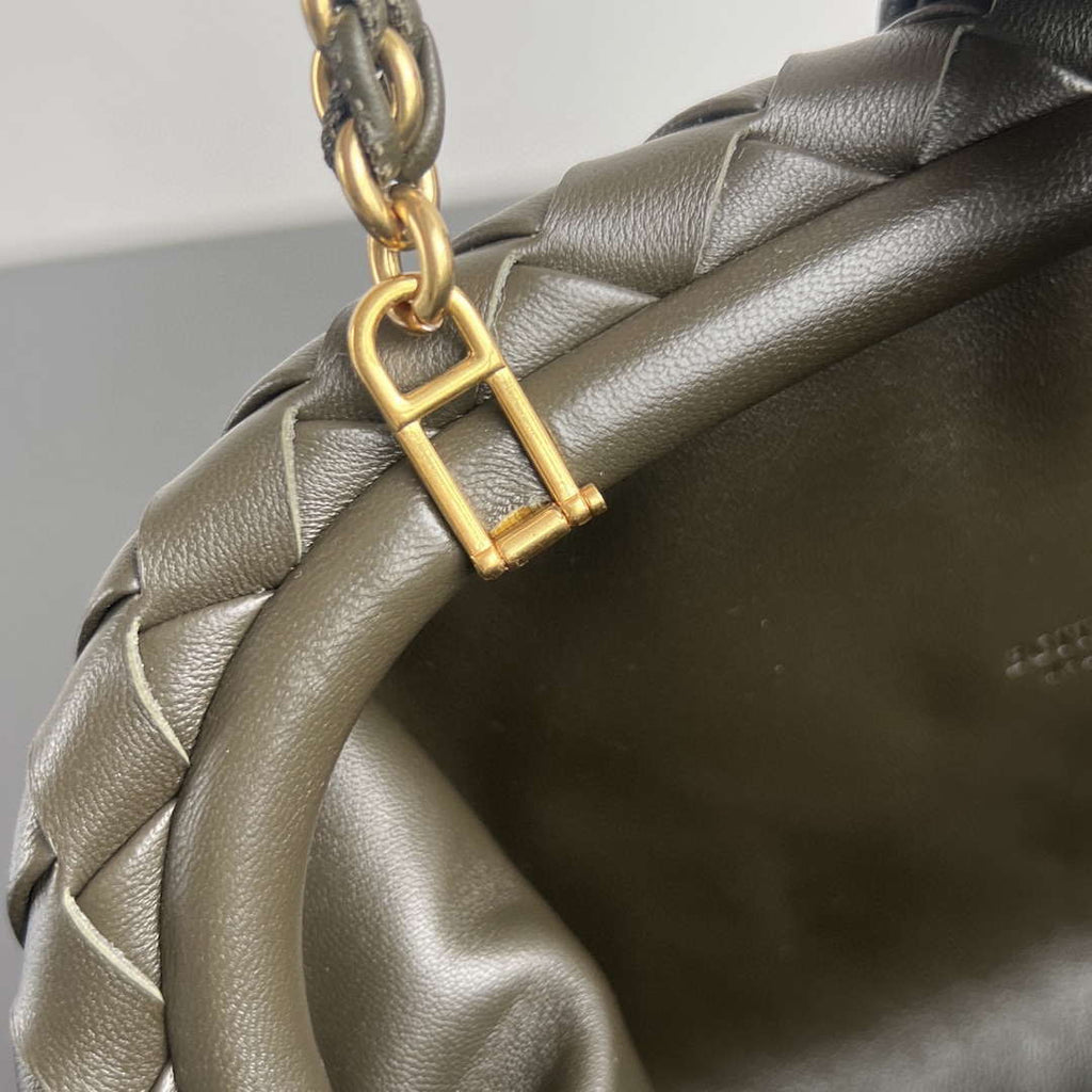 Bottega Veneta BV 785807 Lauren 1980 Kaki clutch Bag