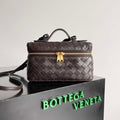 Bottega Veneta BV 789109V3IV16414 Bang Bang Vanity Case Dark Brown - Default Title - View 1
