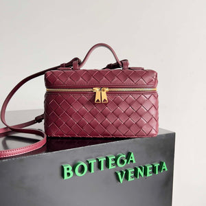 Bottega Veneta BV 789109V3IV16414 Bang Bang Vanity Case Wine Red - Default Title - View 1