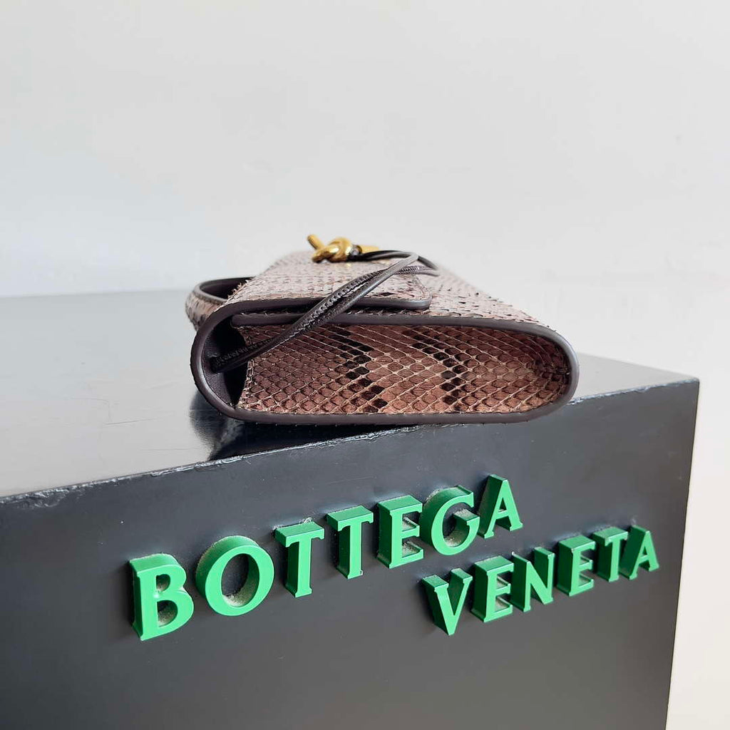 Bottega Veneta BV 794945 Long Clutch Andiamo With Python leather BV9090